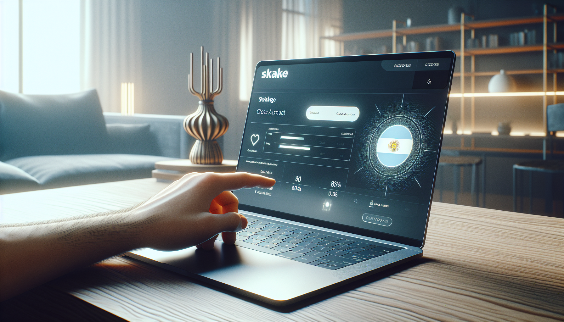 Guía visual usuario cerrando su cuenta en Stake desde la configuración