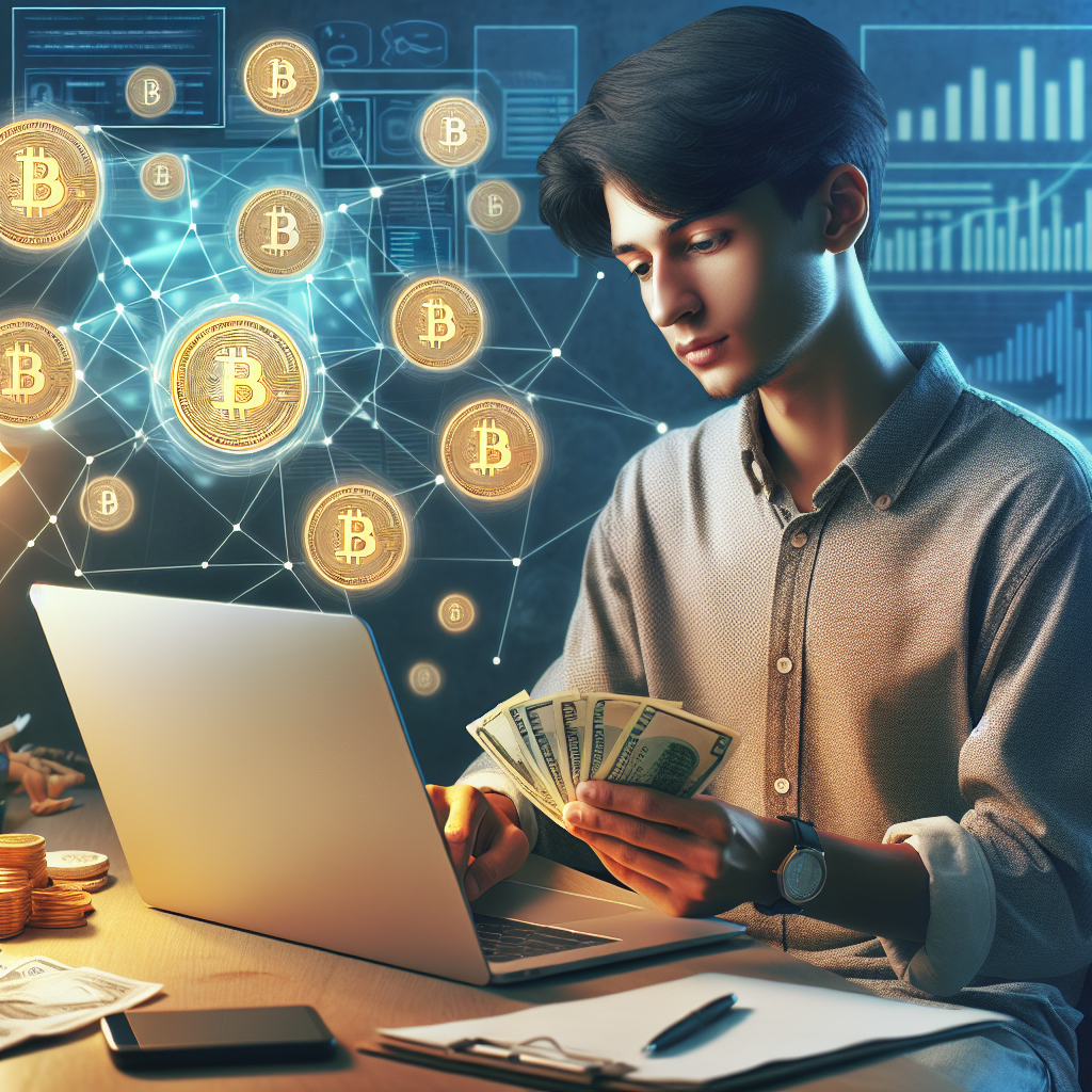 Persona depositando dinero en Stake Argentina usando Bitcoin y pesos argentinos